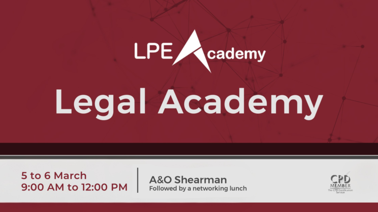 LPEA Legal Academy banner