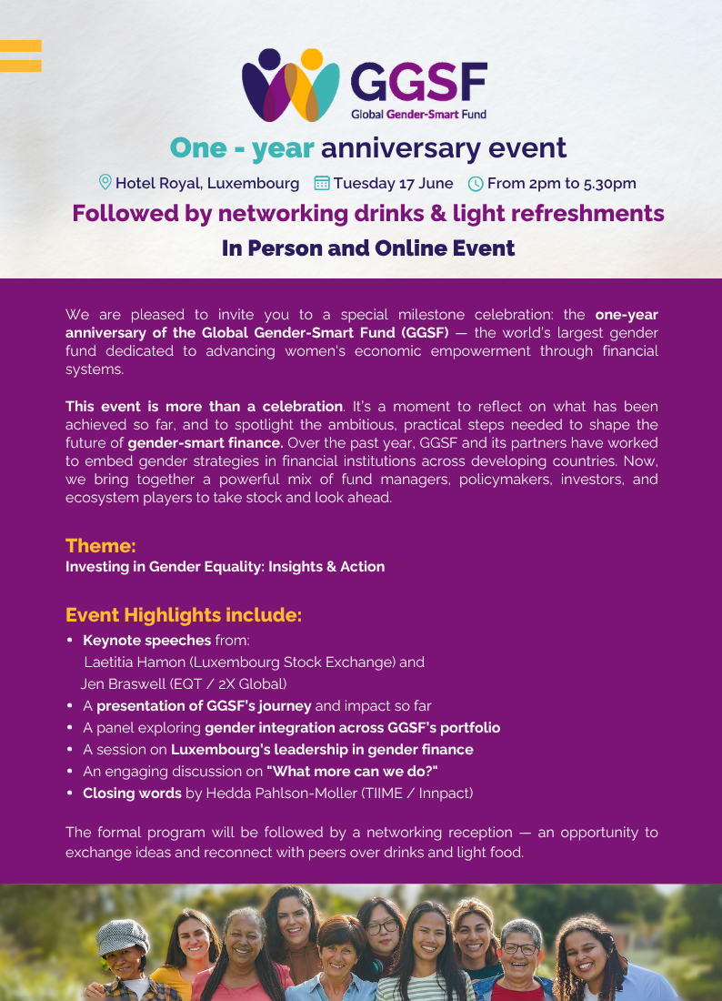 GGSF one year event invitation